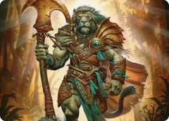 Ajani, Outland Chaperone Art Card (28) [Art Series: Lorwyn Eclipsed] - Deck Out Gaming