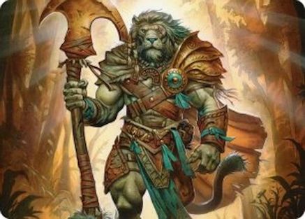 Ajani, Outland Chaperone Art Card (28) [Art Series: Lorwyn Eclipsed] - Deck Out Gaming