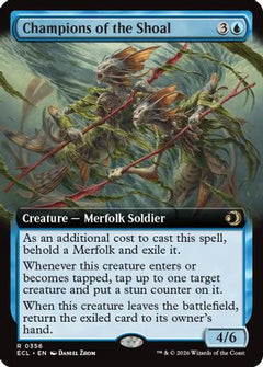 Champions of the Shoal (Extended Art) (356) [Lorwyn Eclipsed] foil - Deck Out Gaming