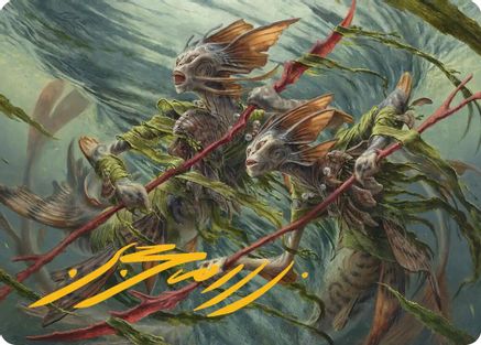 Champions of the Shoal Art Card (Gold-Stamped Signature) (6) [Art Series: Lorwyn Eclipsed] - Deck Out Gaming