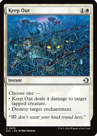 Keep Out (19) [Lorwyn Eclipsed] foil - Deck Out Gaming