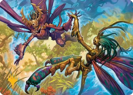 Illusion Spinners Art Card (Gold-Stamped Planeswalker Symbol) (8) [Art Series: Lorwyn Eclipsed] - Deck Out Gaming