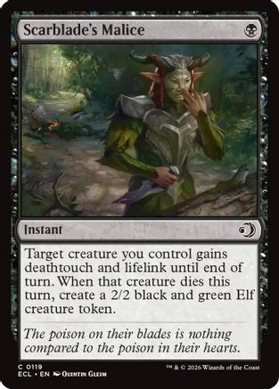 Scarblade's Malice (119) [Lorwyn Eclipsed] foil - Deck Out Gaming