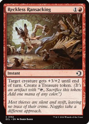 Reckless Ransacking (152) [Lorwyn Eclipsed] - Deck Out Gaming