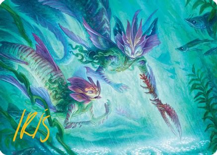 Silvergill Mentor Art Card (Gold-Stamped Signature) (10) [Art Series: Lorwyn Eclipsed] - Deck Out Gaming