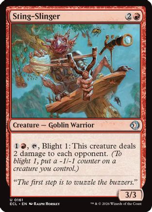 Sting-Slinger (161) [Lorwyn Eclipsed] foil - Deck Out Gaming