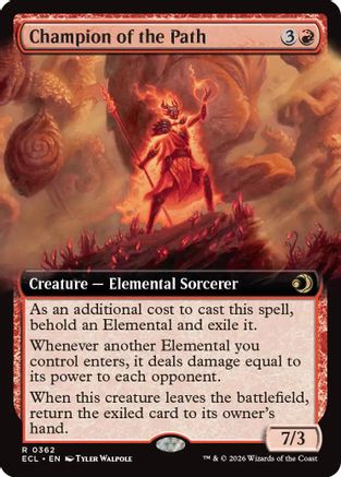 Champion of the Path (Extended Art) (362) [Lorwyn Eclipsed] foil - Deck Out Gaming