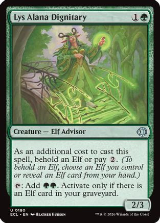 Lys Alana Dignitary (180) [Lorwyn Eclipsed] foil - Deck Out Gaming