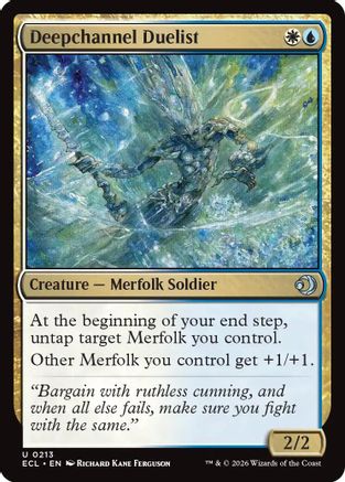 Deepchannel Duelist (213) [Lorwyn Eclipsed] foil - Deck Out Gaming