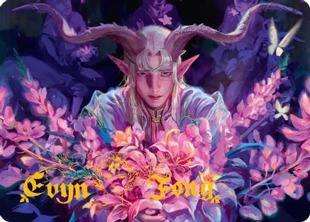 Dawnhand Eulogist Art Card (Gold-Stamped Signature) (14) [Art Series: Lorwyn Eclipsed] - Deck Out Gaming