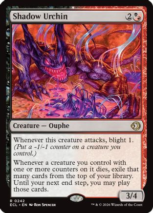 Shadow Urchin (242) [Lorwyn Eclipsed] foil - Deck Out Gaming