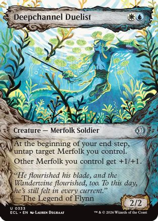 Deepchannel Duelist (Showcase) (333) [Lorwyn Eclipsed] foil - Deck Out Gaming