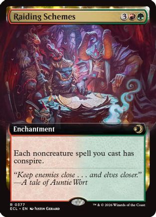 Raiding Schemes (Extended Art) (377) [Lorwyn Eclipsed] foil - Deck Out Gaming