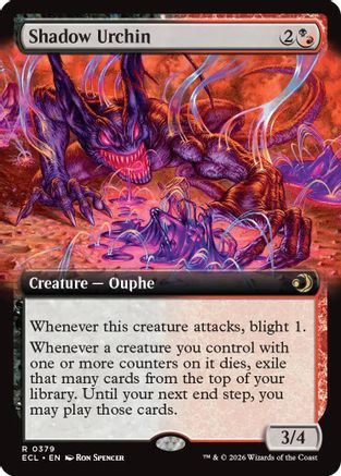 Shadow Urchin (Extended Art) (379) [Lorwyn Eclipsed] foil - Deck Out Gaming