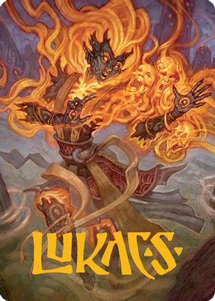 Ashling, Rekindled Art Card (33/54) (Gold-Stamped Signature) (33) [Art Series: Lorwyn Eclipsed] - Deck Out Gaming