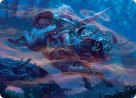 Bristlebane Outrider Art Card (18) [Art Series: Lorwyn Eclipsed] - Deck Out Gaming