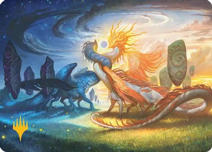 Celestial Reunion Art Card (Gold-Stamped Planeswalker Symbol) (19) [Art Series: Lorwyn Eclipsed] - Deck Out Gaming