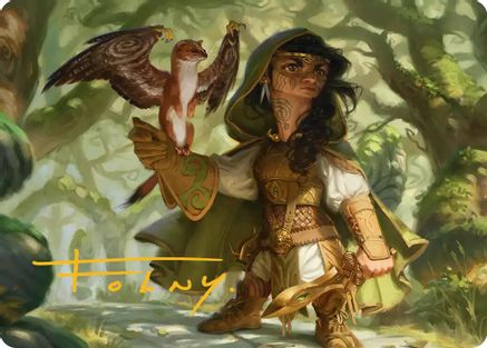 Crossroads Watcher Art Card (Gold-Stamped Signature) (20) [Art Series: Lorwyn Eclipsed] - Deck Out Gaming