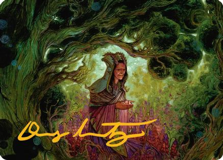 Bloom Tender Art Card (Gold-Stamped Signature) (41) [Art Series: Lorwyn Eclipsed] - Deck Out Gaming