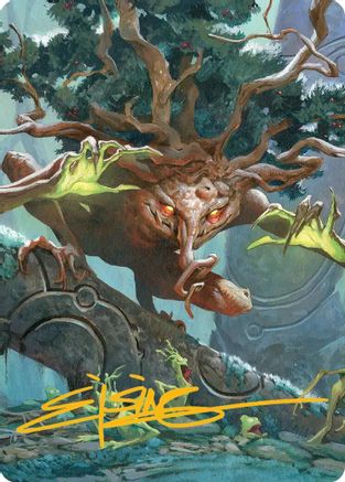Ferrafor, Young Yew Art Card (Gold-Stamped Signature) (47) [Art Series: Lorwyn Eclipsed] - Deck Out Gaming