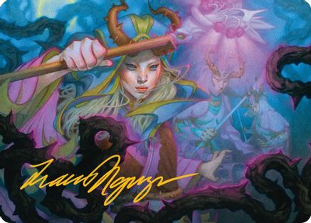Stoic Grove-Guide Art Card (Gold-Stamped Signature) (25) [Art Series: Lorwyn Eclipsed] - Deck Out Gaming