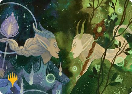 Trystan's Command Art Card (Gold-Stamped Planeswalker Symbol) (45) [Art Series: Lorwyn Eclipsed] - Deck Out Gaming