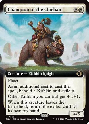 Champion of the Clachan (Extended Art) (353) [Lorwyn Eclipsed] foil - Deck Out Gaming