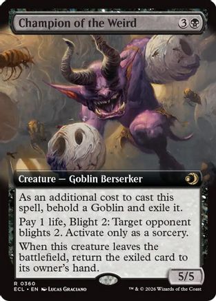 Champion of the Weird (Extended Art) (360) [Lorwyn Eclipsed] - Deck Out Gaming