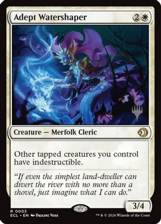 Adept Watershaper (3) [Promo Pack: Lorwyn Eclipsed] foil - Deck Out Gaming