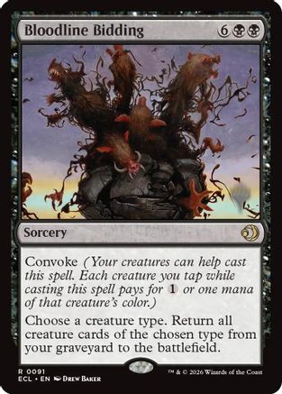 Bloodline Bidding (91) [Promo Pack: Lorwyn Eclipsed] foil - Deck Out Gaming