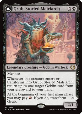 Grub, Storied Matriarch (105) [Promo Pack: Lorwyn Eclipsed] - Deck Out Gaming