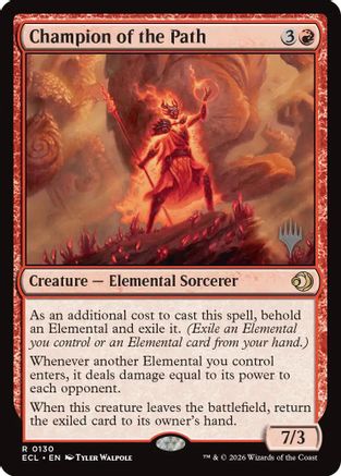 Champion of the Path (130) [Promo Pack: Lorwyn Eclipsed] foil - Deck Out Gaming