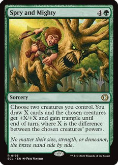 Spry and Mighty (195) [Promo Pack: Lorwyn Eclipsed] - Deck Out Gaming