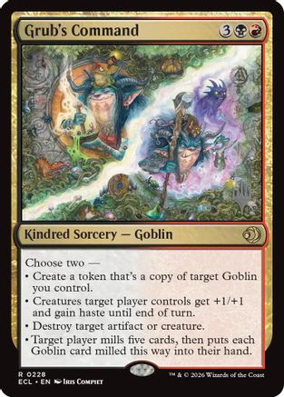 Grub's Command (228) [Promo Pack: Lorwyn Eclipsed] foil - Deck Out Gaming