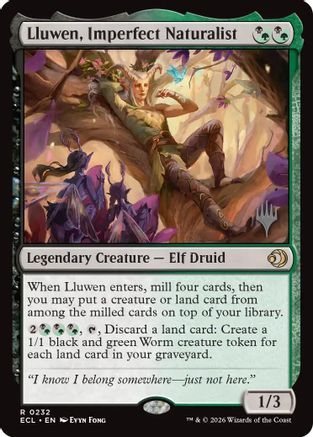 Lluwen, Imperfect Naturalist (232) [Promo Pack: Lorwyn Eclipsed] - Deck Out Gaming