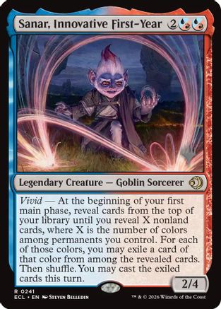 Sanar, Innovative First-Year (241) [Promo Pack: Lorwyn Eclipsed] - Deck Out Gaming