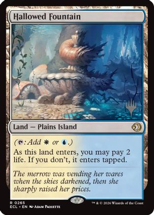 Hallowed Fountain (265) [Promo Pack: Lorwyn Eclipsed] - Deck Out Gaming