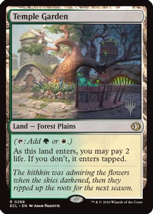 Temple Garden (268) [Promo Pack: Lorwyn Eclipsed] foil - Deck Out Gaming