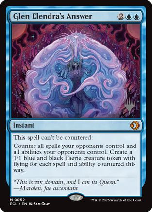 Glen Elendra's Answer (52) [Promo Pack: Lorwyn Eclipsed] - Deck Out Gaming