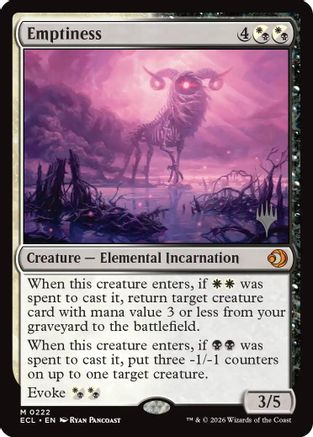 Emptiness (222) [Promo Pack: Lorwyn Eclipsed] - Deck Out Gaming