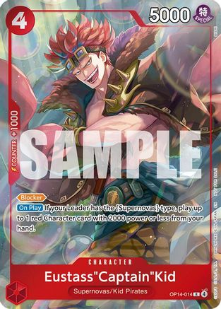 Eustass"Captain"Kid - OP14-014 (Dash Pack) (OP14-014) [The Azure Sea's Seven] Foil - Deck Out Gaming