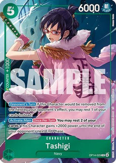 Tashigi (Dash Pack) (OP14-029) [The Azure Sea's Seven] Foil - Deck Out Gaming