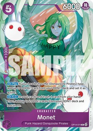 Monet (Dash Pack) (OP14-074) [The Azure Sea's Seven] Foil - Deck Out Gaming
