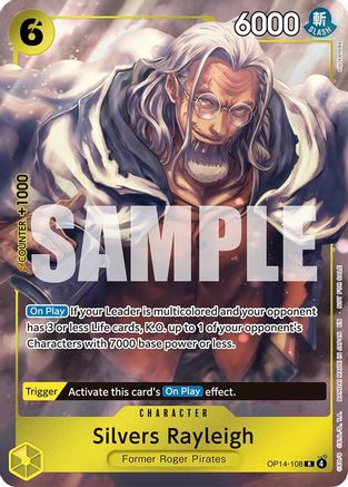 Silvers Rayleigh (Dash Pack) (OP14-108) [The Azure Sea's Seven] Foil-1