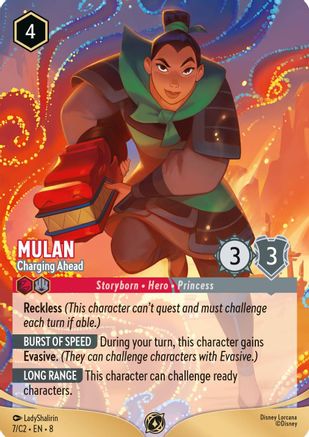 Mulan - Charging Ahead (7) [Disney Lorcana Promo Cards] - Deck Out Gaming