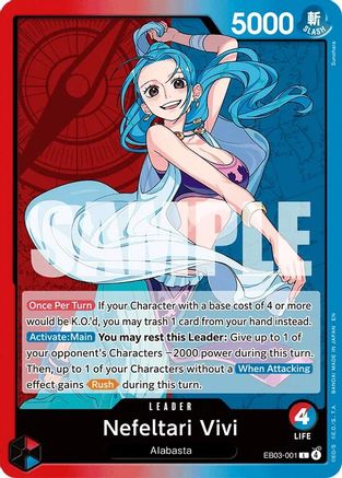 Nefeltari Vivi (001) (EB03-001) [Extra Booster: One Piece Heroines Edition] Foil