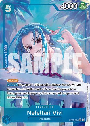 Nefeltari Vivi (024) (Alternate Art) (EB03-024) [Extra Booster: One Piece Heroines Edition] Foil