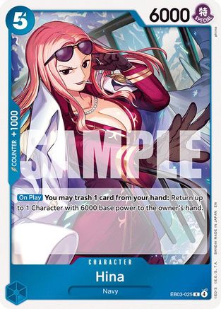 Hina (EB03-025) [Extra Booster: One Piece Heroines Edition] Foil