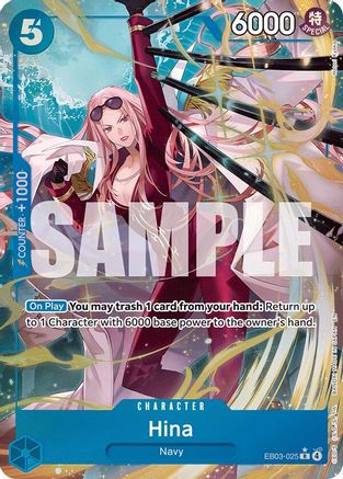Hina (Alternate Art) (EB03-025) [Extra Booster: One Piece Heroines Edition] Foil-1