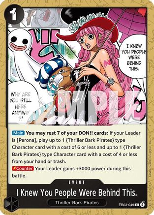 I Knew You People Were Behind This. (EB03-049) [Extra Booster: One Piece Heroines Edition]-1